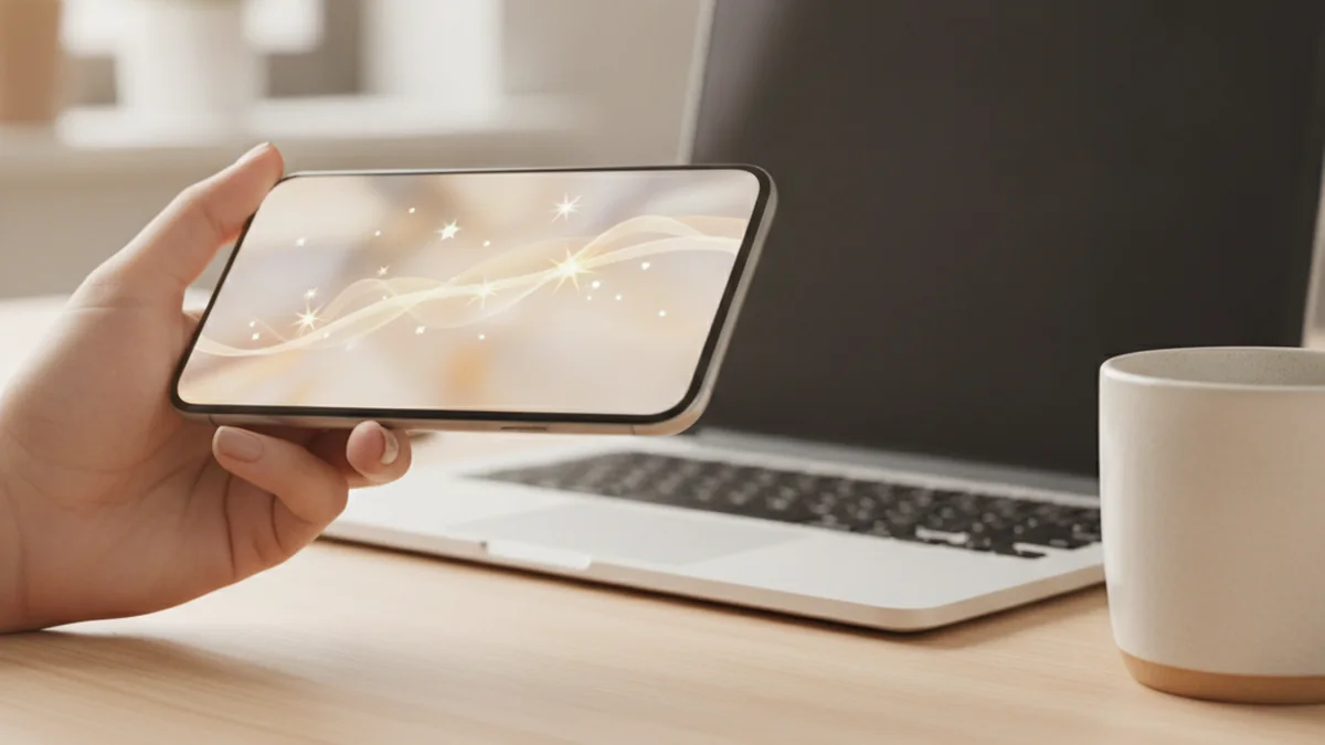 Personne consultant des avis clients sur l ecran d un telephone